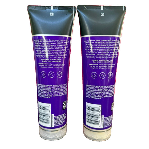 John Frieda Frizz Ease Replenish & Repair Shampoo 8.45oz Pack of 2 - New - Picture 2 of 2